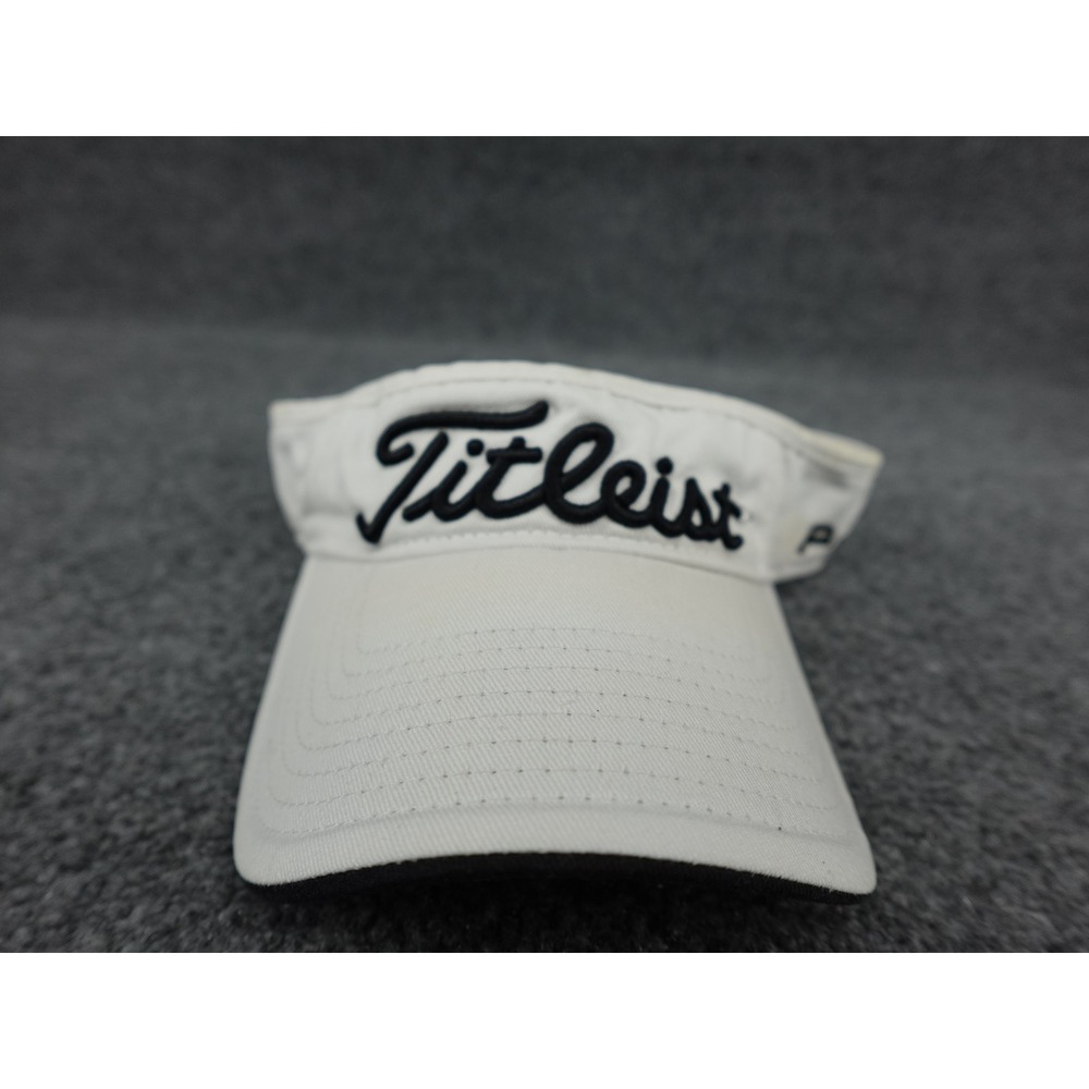 Titleist Golf Visor Unisex Adjustable White Pro V1 FJ Embroidered Hat